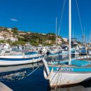 Le Lavandou harbor, near Vistazur villa, France
